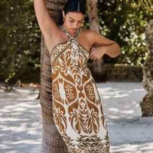 Anthropologie Vineet Bahl Printed Halter Dress
SS12